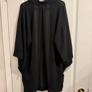 SHAN Black Sheer Cardigan